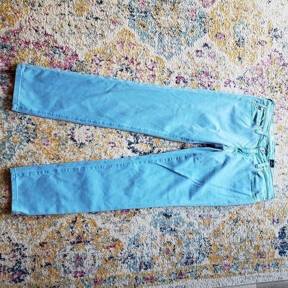 AG Adriano Goldschmied the Stilt Cigarette Leg Blue Jeans Size 27R - Picture 2 of 13